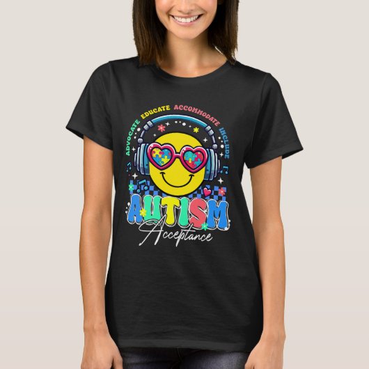 自閉症受容(2 Tシャツ (正面)