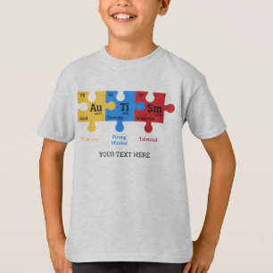 自閉症周期表要素 Tシャツ