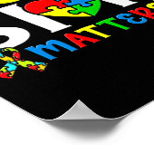 自閉症問題の自閉症自閉症サポート ポスター (角)