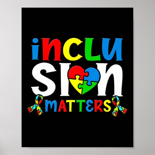 自閉症問題の自閉症自閉症サポート ポスター (正面)