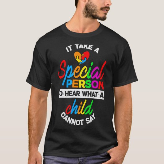 自閉症啓発を理解できるのは特別な人 Tシャツ (正面)