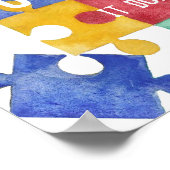 自閉症啓発ウォーターカラーポスター ポスター (角)