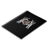 自閉症啓発ゴシックスカル手自閉症パズルP ノートブック (左側)