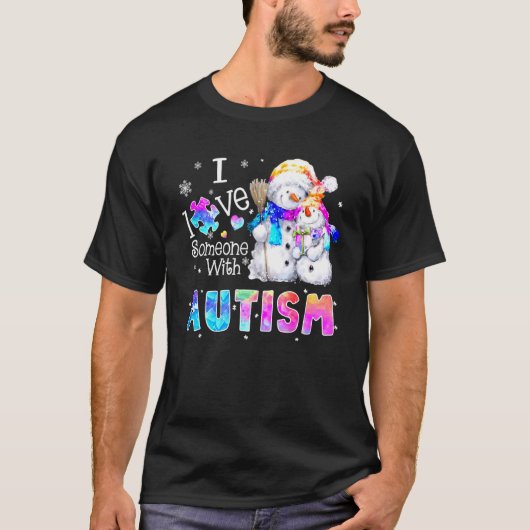 自閉症啓発サポーター クリスマスTシャツ Tシャツ (正面)