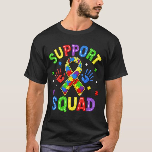 自閉症啓発サポートファミリー メンズ衣類 Tシャツ (正面)
