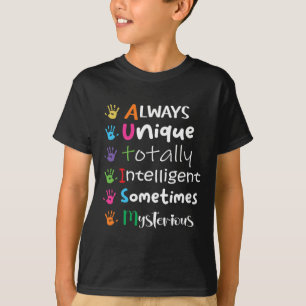 自閉症啓発サポート自閉症児ママパパ1 Tシャツ