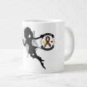 自閉症啓発ジャンボマグ ジャンボコーヒーマグカップ (正面右)