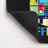 自閉症啓発スクールバ違うスになるOk マウスパッド (コーナー)