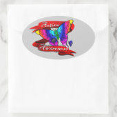 自閉症啓発バナー 楕円形シール (バッグ)