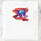 自閉症啓発バナー 長方形シール (バッグ)