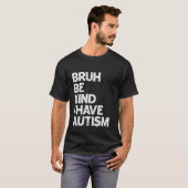 自閉症啓発パズル少年向け「やさしくしてね」 Tシャツ (正面フル)