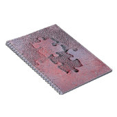 自閉症啓発パズル月のピンクジグソー ノートブック (右側)