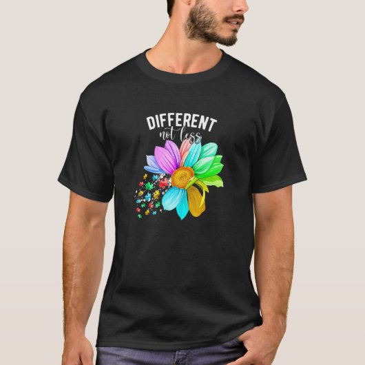 自閉症啓発パズル ひまわり Tシャツ (正面)