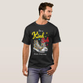 自閉症啓発パズル シューズTシャツ Be A Kind Sole Tシャツ (正面フル)