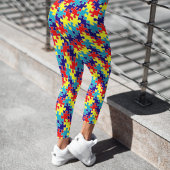 自閉症啓発パズル レギンス