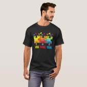 自閉症啓発パズル 化学元素 Tシャツ (正面フル)