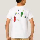 自閉症啓発ブラザー3シャツ Tシャツ (裏面)
