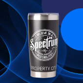 自閉症啓発ブラックステンレス製ウォータータンブラー 保温保冷タンブラー