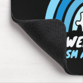 自閉症啓発ブルー4月ラブオートティスサポート マウスパッド (コーナー)