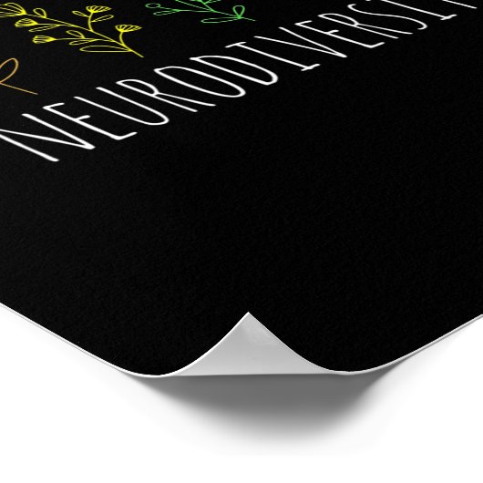 自閉症啓発プライドレインボーニューロダイバー ポスター (角)