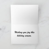 自閉症啓発ホリデーグリーティングカード シーズンカード (内部)