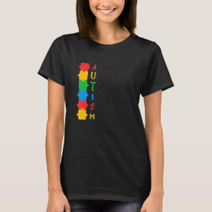 自閉症啓発ママのための自閉症の子供をサポートパパW Tシャツ