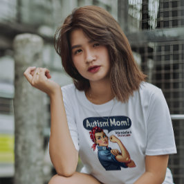 自閉症啓発ママ Tシャツ