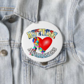 自閉症啓発リボンハート 缶バッジ (インサイチュ)