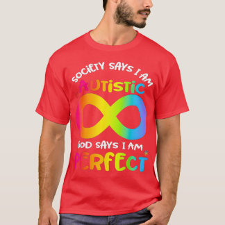 自閉症啓発会は私を自閉症の神Saと言う Tシャツ