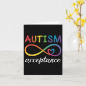 自閉症啓発受容無限シンボルアドボカ カード (黄色い花)