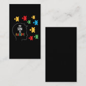 自閉症啓発少年自閉症パズル素晴らしソン 名刺 (正面/裏面)