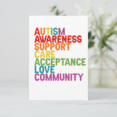 自閉症啓発支援気に受け入れ同盟ギフト サンキューカード (スタンド正面)