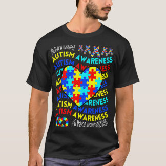 自閉症啓発教師 自閉症啓発デー ママ Tシャツ