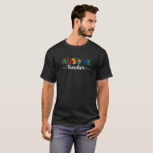 自閉症啓発教師 Tシャツ (正面フル)