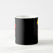 自閉症啓発月間 キッズ用 面白いペンギンパズル コーヒーマグカップ (中央)