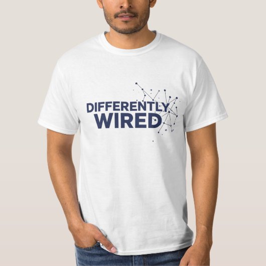 自閉症啓発月間 ブルーデザイン Tシャツ (正面)