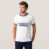 自閉症啓発月間 ブルーデザイン Tシャツ (正面フル)