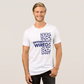 自閉症啓発月間 ブルー トライブレンドTシャツ (正面全面)