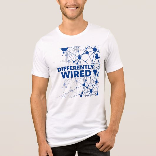 自閉症啓発月間 ブルー トライブレンドTシャツ (正面)