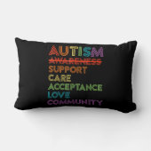 自閉症啓発気に支受Ally T-Sh ランバークッション (裏面)