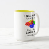 自閉症啓発特別教育先生カスタム ツートーンマグカップ (正面右)