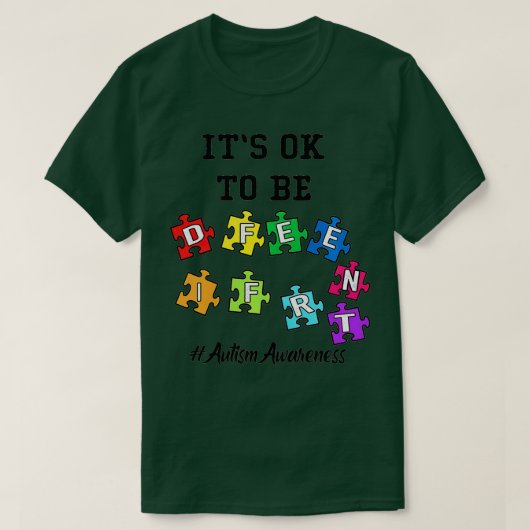 自閉症啓発男性子供のOk Tシャツ (デザイン正面)