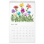 自閉症啓発12カ月カレンダー カレンダー (3月 2026)