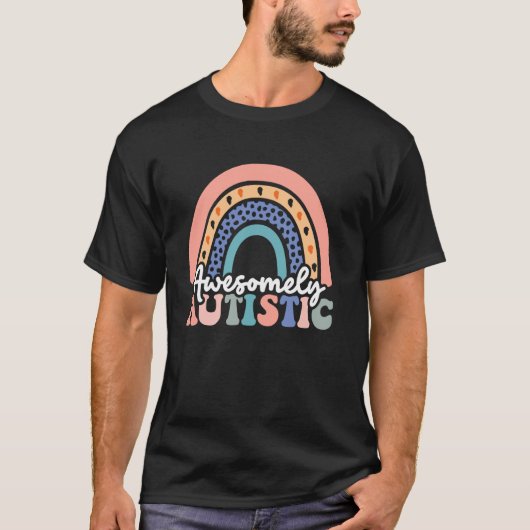 自閉症啓発 すばらしい自閉症の認知度向上グッズ Tシャツ (正面)