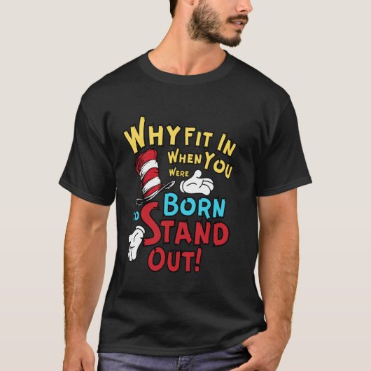 自閉症啓発 なぜ馴染む？医者 教師 猫  Tシャツ (正面)