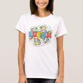 自閉症啓発 パズルボウ Tシャツ (正面)