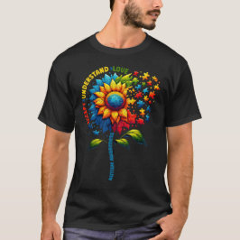 自閉症啓発 ヒマワリ メンズ レディース キッズ 自閉症 S Tシャツ