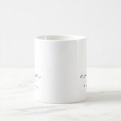 自閉症啓発 ブルー パズルピース #チーム名 コーヒーマグカップ (中央)