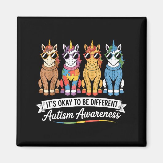自閉症啓発 マグネット (正面)