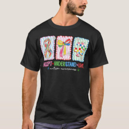 自閉症啓発 受容 理解 愛 リボンパズル Tシャツ